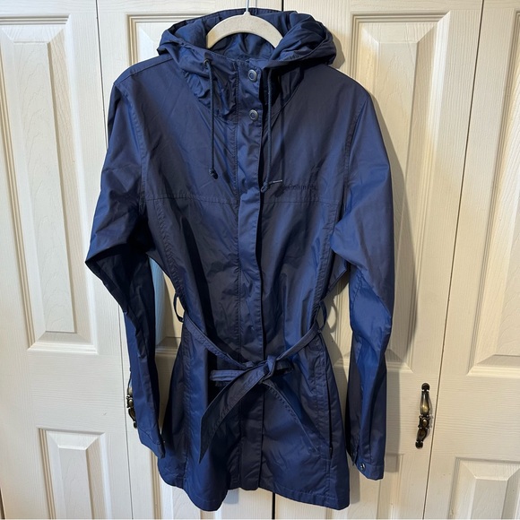 Columbia Pardon My Trench Rain Coat Waterproof Navy Blue Women’s Size Medium - Picture 1 of 10
